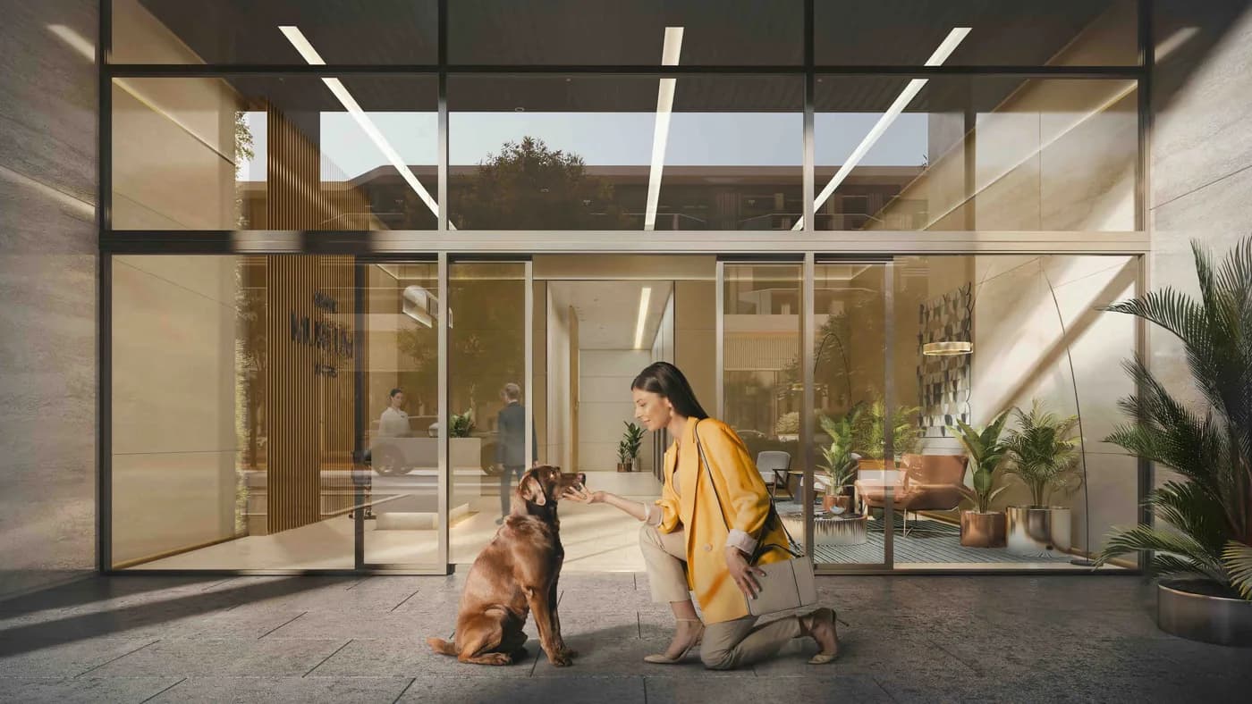 Residents' lobby at Saadiyat Grove